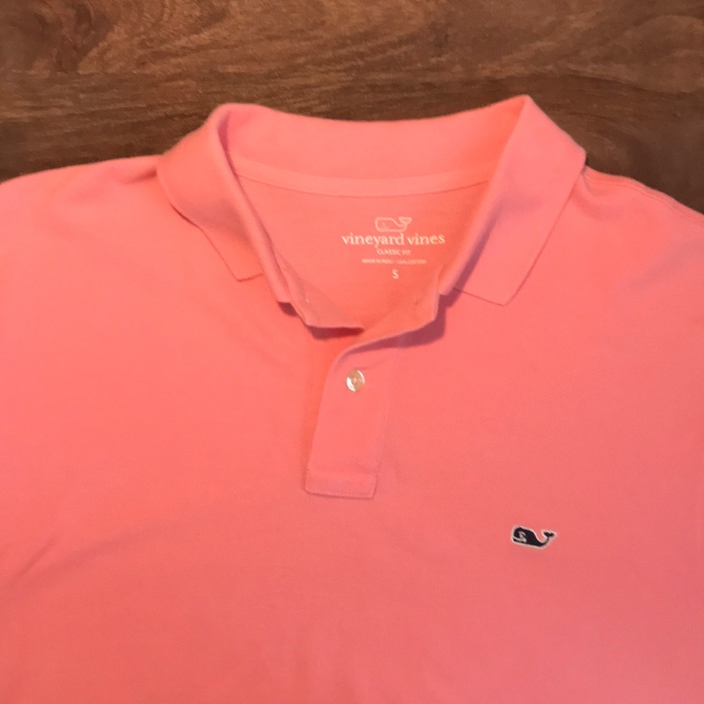 Pink Vineyard Vines Polo Shirt